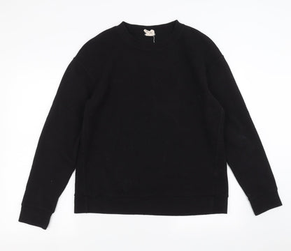 H&M Womens Black   Pullover Sweatshirt Size M