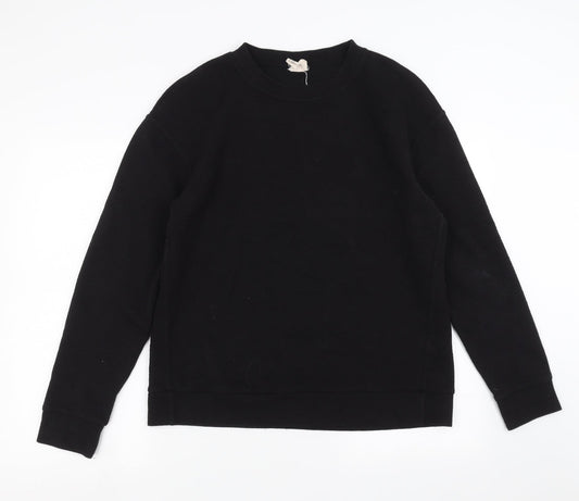 H&M Womens Black   Pullover Sweatshirt Size M