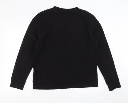 H&M Womens Black   Pullover Sweatshirt Size M