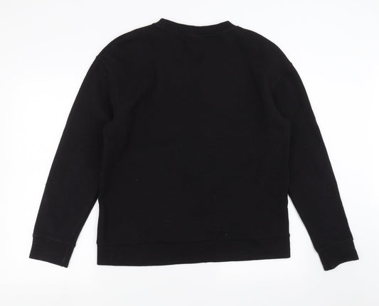 H&M Womens Black   Pullover Sweatshirt Size M