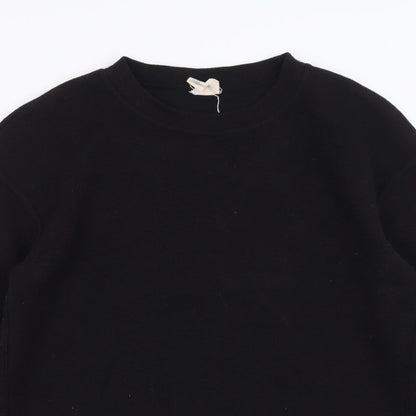H&M Womens Black   Pullover Sweatshirt Size M
