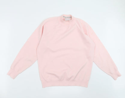 Brettles Womens Pink  Knit Pullover Jumper Size S