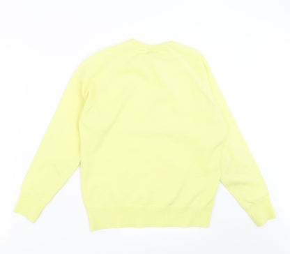 Gilwear Womens Yellow  Knit Pullover Jumper Size S