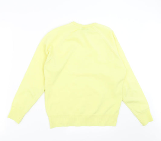 Gilwear Womens Yellow  Knit Pullover Jumper Size S