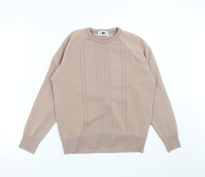 Gilwear Womens Brown  Knit Pullover Jumper Size S