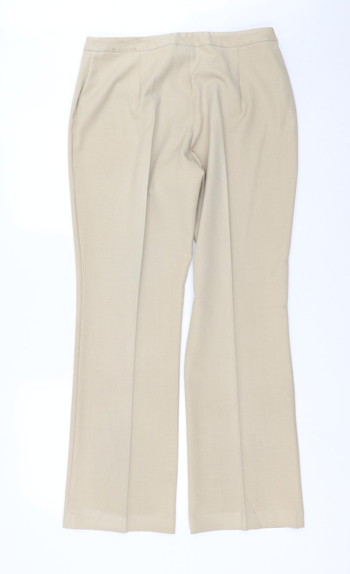 Womens UK Size 16 BHS Regular Fit  Beige Trousers