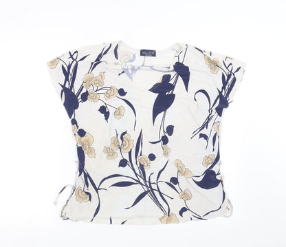Womens UK Size L Saloos White Basic Blouse