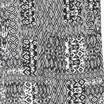 George Womens Black Geometric  Trousers  Size 34 in L29 in