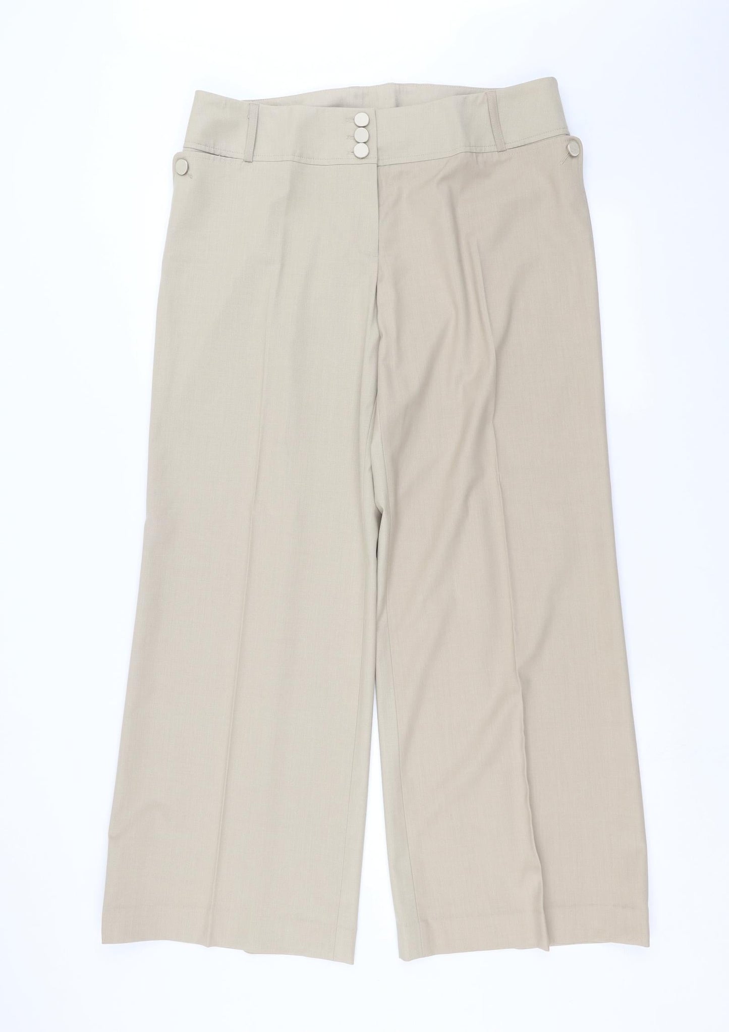 Womens UK Size 36 in Preworn Regular Fit  Beige Trousers