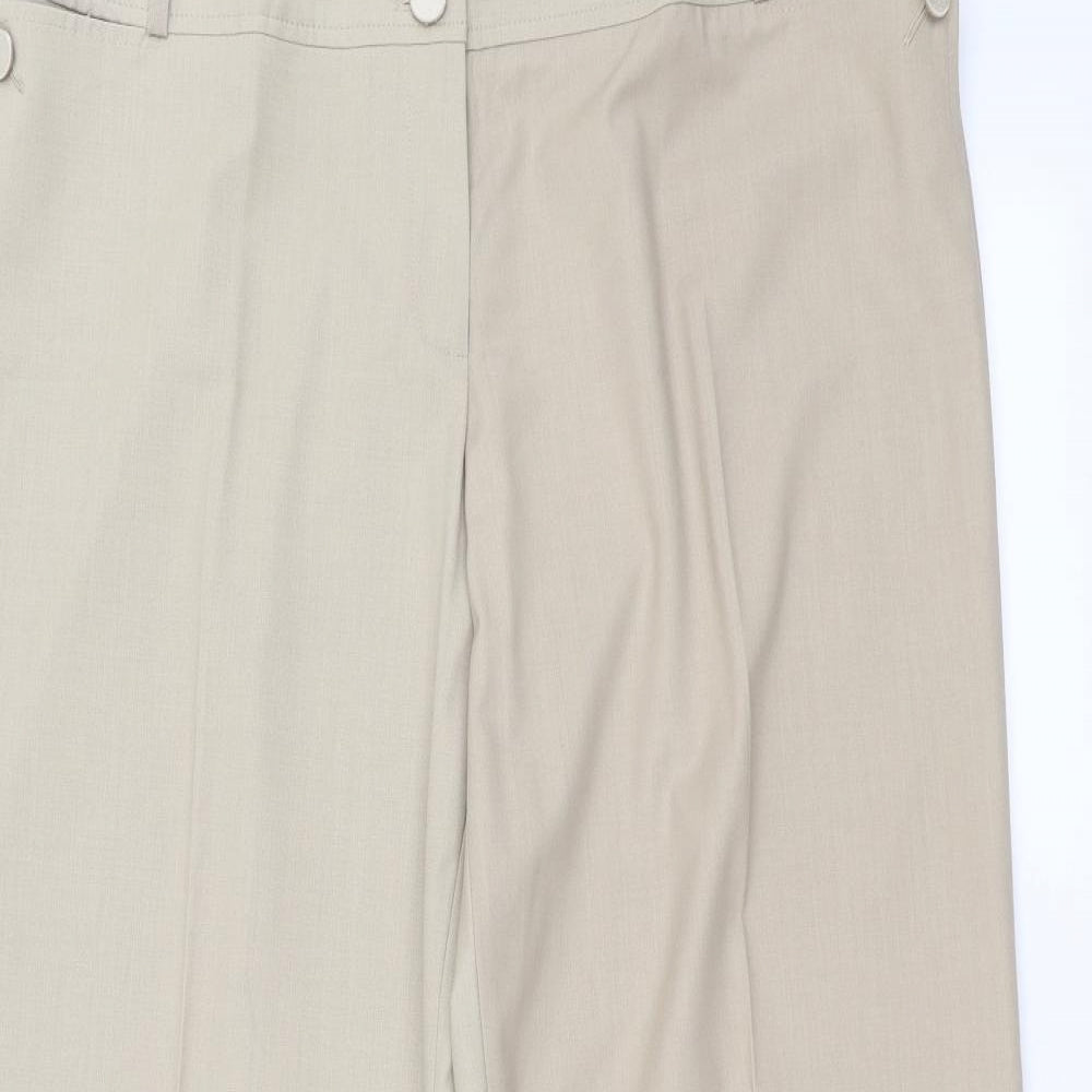 Womens UK Size 36 in Preworn Regular Fit  Beige Trousers
