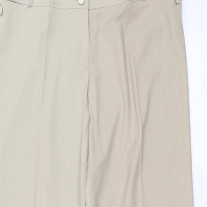 Womens UK Size 36 in Preworn Regular Fit  Beige Trousers