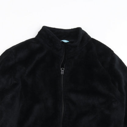 Avenue Womens Black   Full Zip Jumper Size L