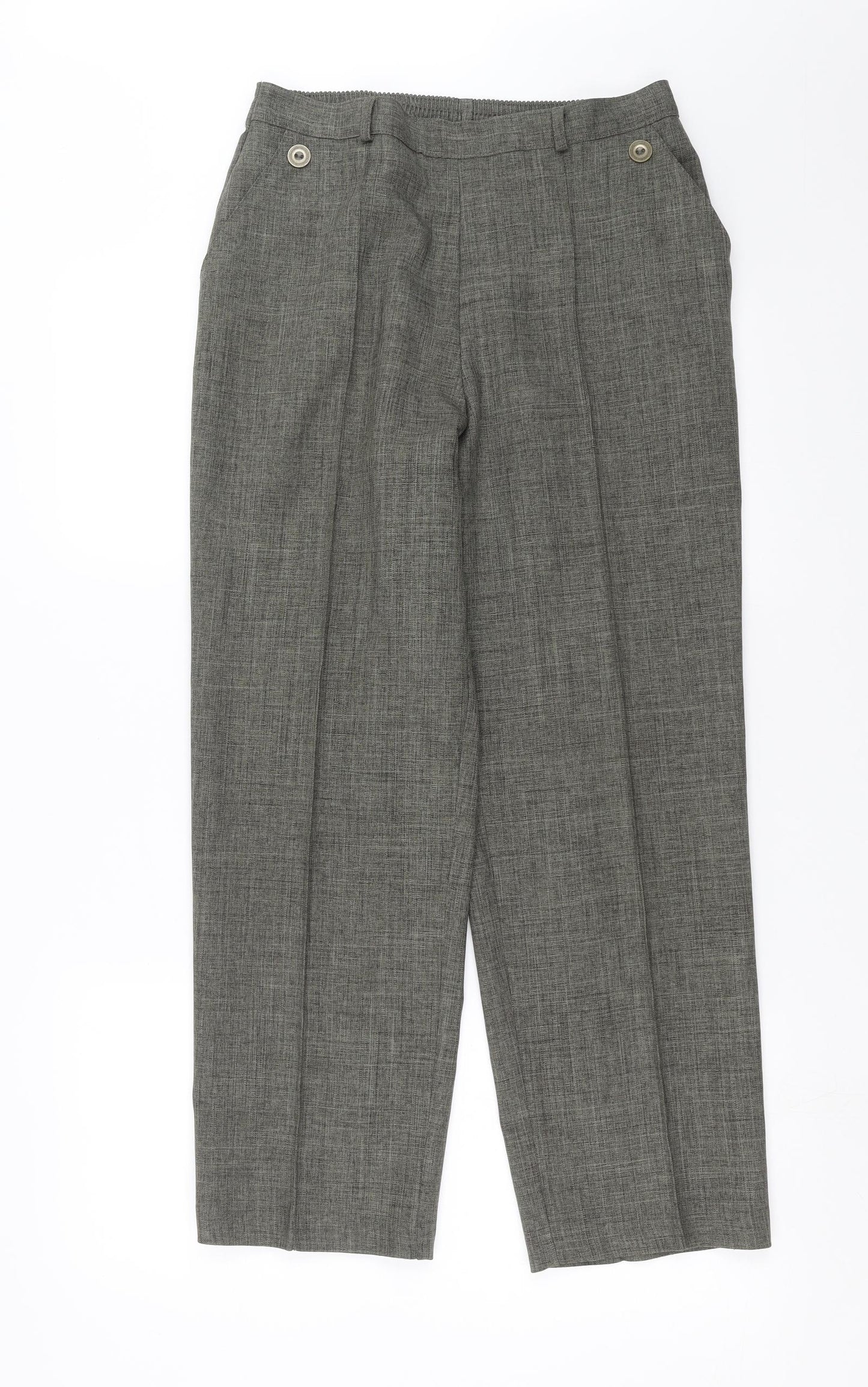 Womens UK Size 28 in Preworn Regular Fit  Green Trousers