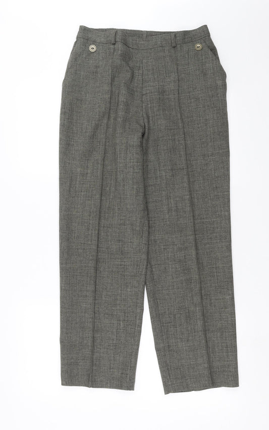 Womens UK Size 28 in Preworn Regular Fit  Green Trousers