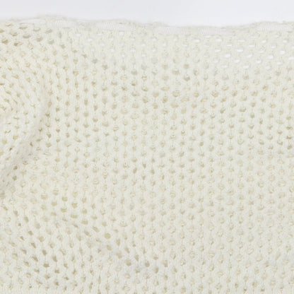 F&F Womens Ivory  Knit Pullover Jumper Size 16