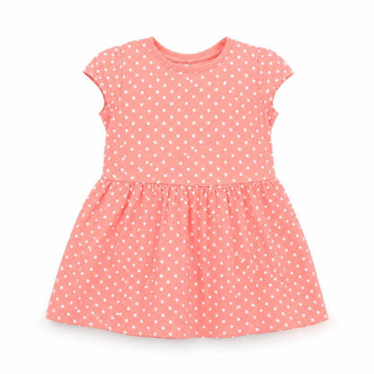 George Girls Pink Polka Dot  Fit & Flare  Size 12-18 Months