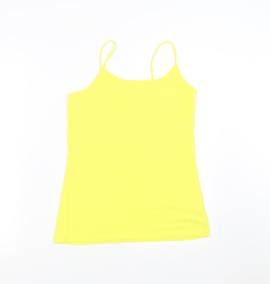 Evie Womens Yellow   Camisole T-Shirt Size 16