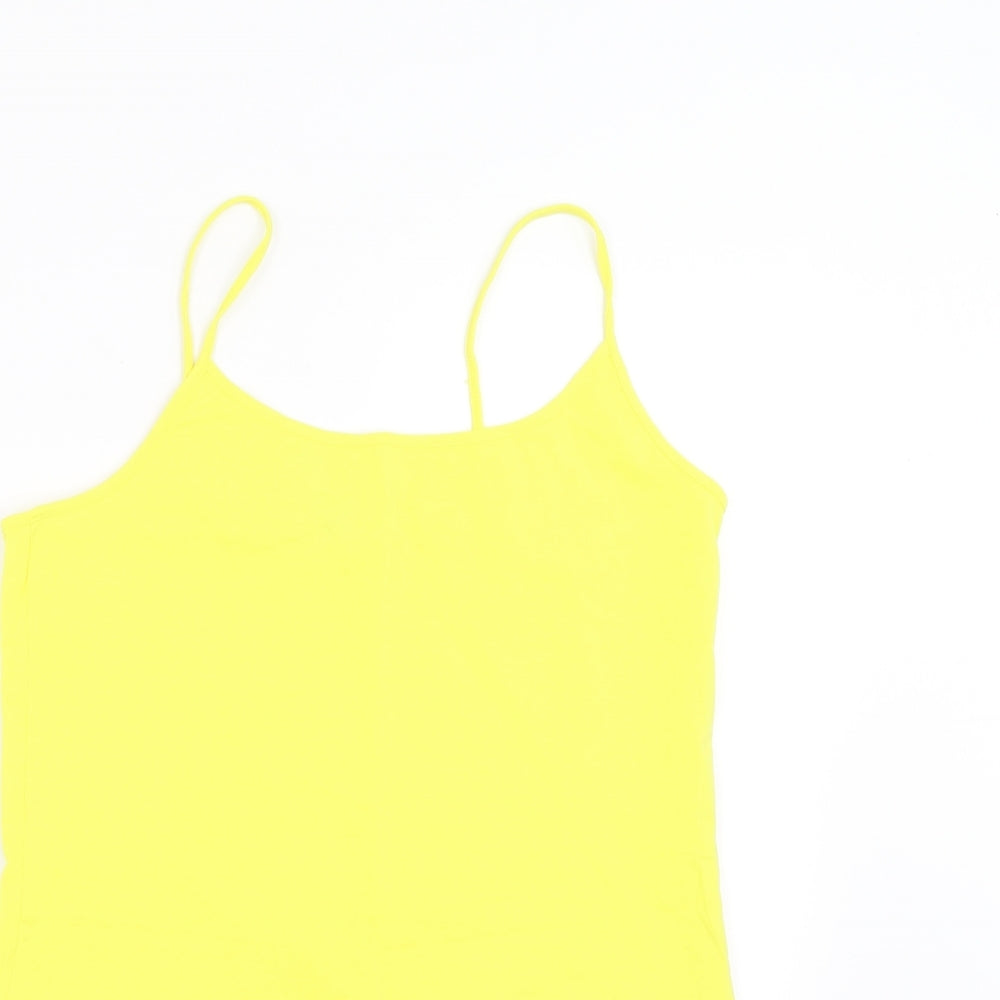 Womens UK Size 16 Evie Yellow Camisole T-Shirt