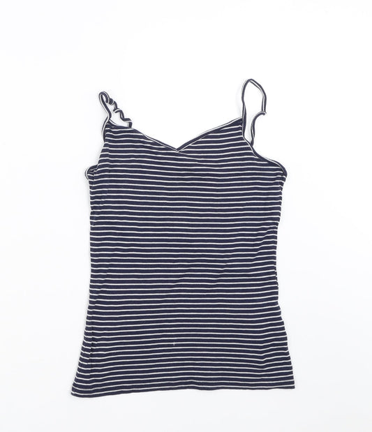 TU Womens Blue Striped  Camisole T-Shirt Size 12