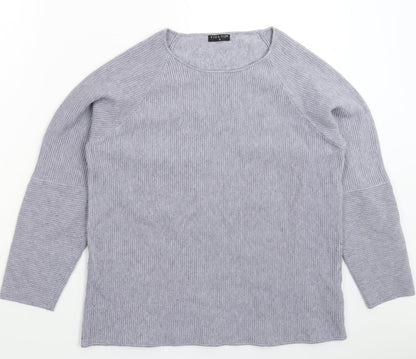 Womens UK Size M Viz a Viz Grey Pullover Jumper