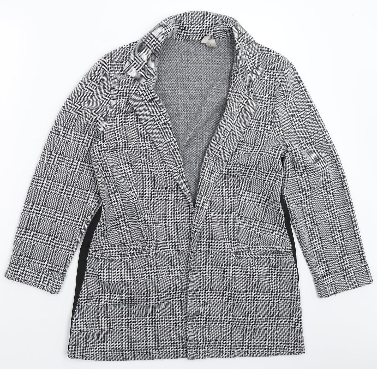 Divided Womens Grey Check  Jacket Blazer Size M