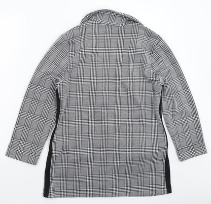 Divided Womens Grey Check  Jacket Blazer Size M