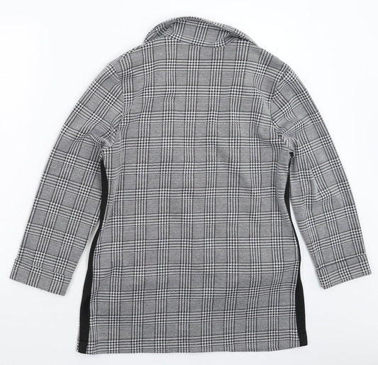 Divided Womens Grey Check  Jacket Blazer Size M