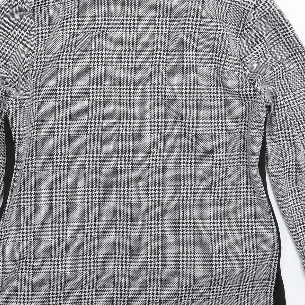 Divided Womens Grey Check  Jacket Blazer Size M