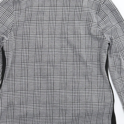 Divided Womens Grey Check  Jacket Blazer Size M