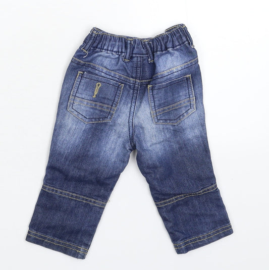 F&F Baby Blue  Denim Capri Jeans Size 6-9 Months