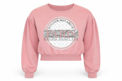 Select Womens Pink   Pullover Sweatshirt Size M