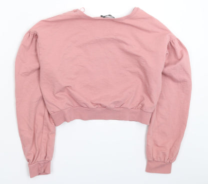 Select Womens Pink   Pullover Sweatshirt Size M