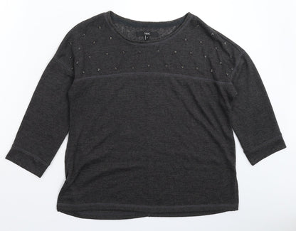 Womens UK Size 12 NEXT Grey Pullover Jumper