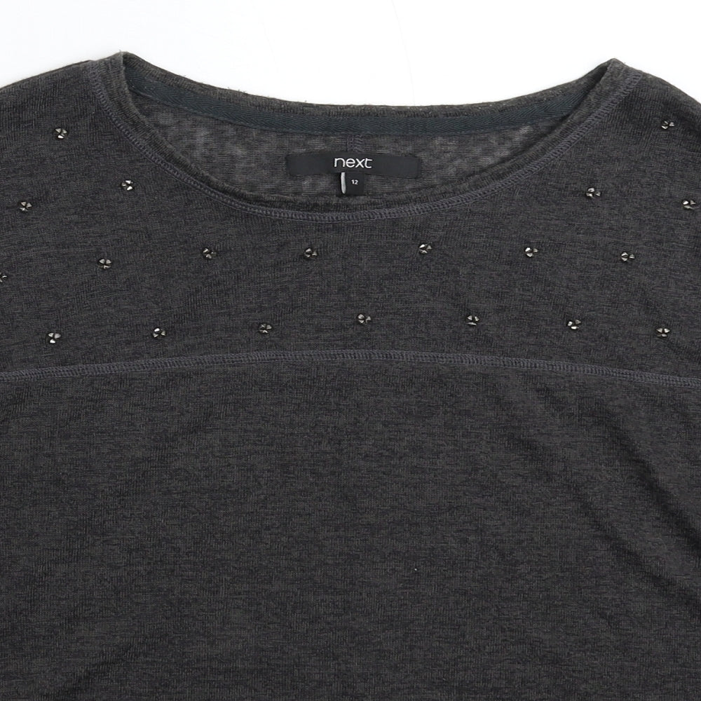 Womens UK Size 12 NEXT Grey Pullover Jumper