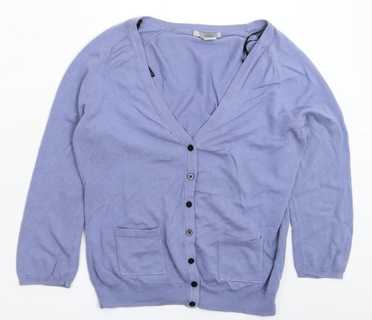 Womens UK Size M H&M Blue Cape Jumper