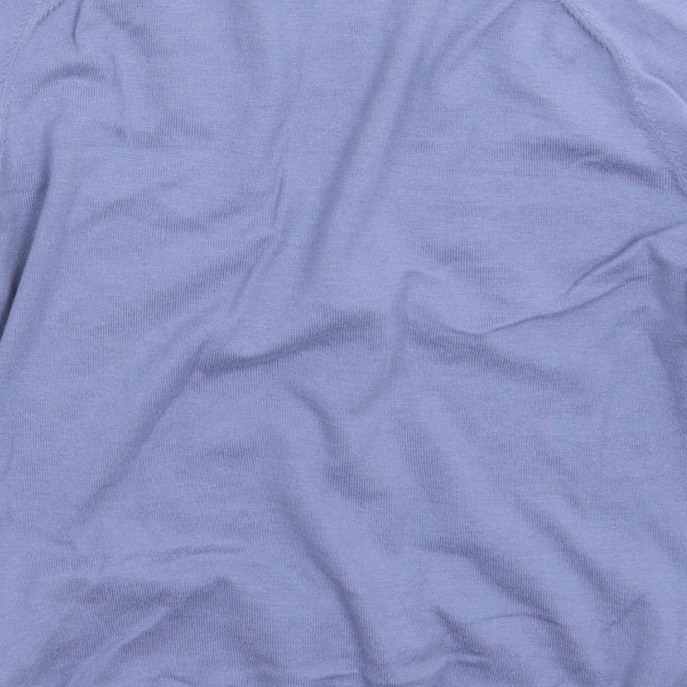 Womens UK Size M H&M Blue Cape Jumper