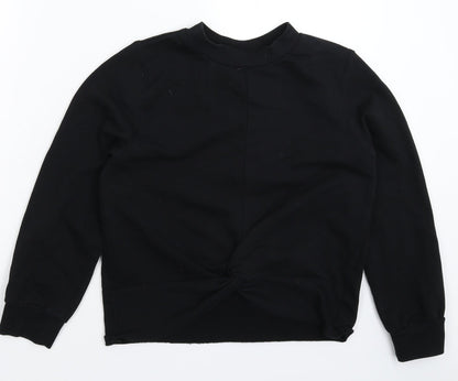 H&M Womens Black   Pullover Sweatshirt Size S