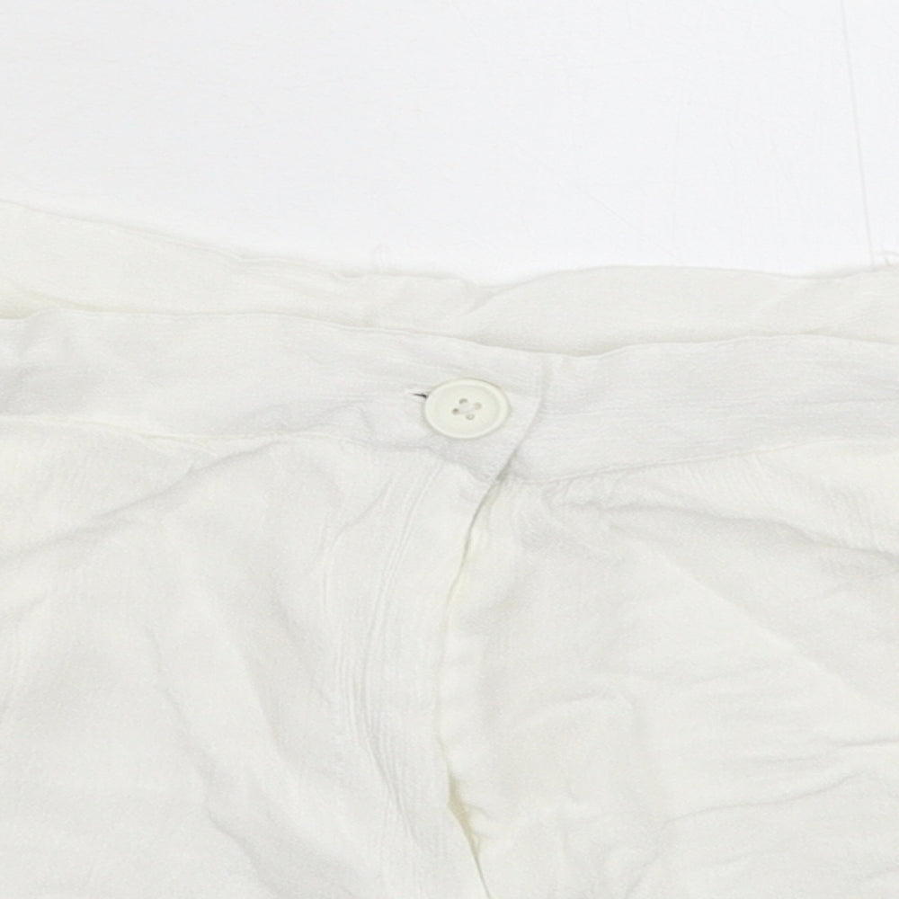 Nasty Gal Womens White   Hot Pants Shorts Size 4