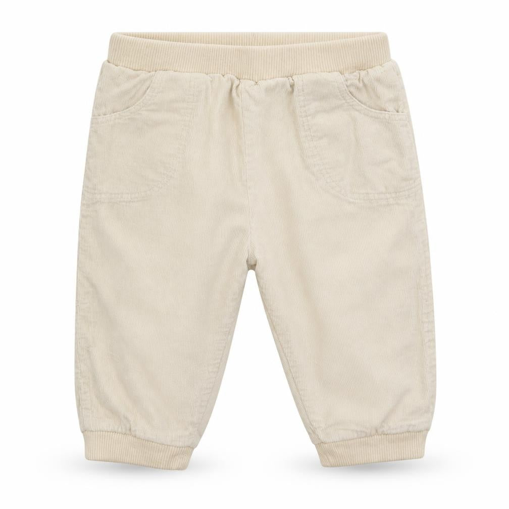 Front view of Tu Baby Grey Corduroy Capri Trousers, size 6-9, Months