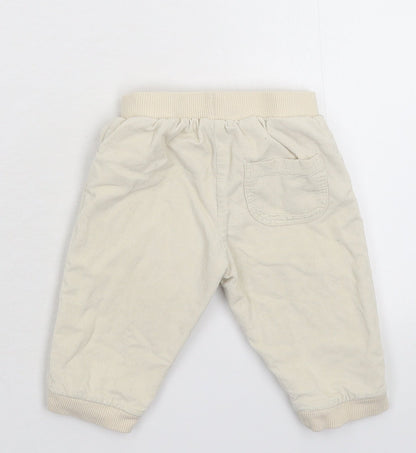 TU Baby Grey  Corduroy Capri Trousers Size 6-9 Months
