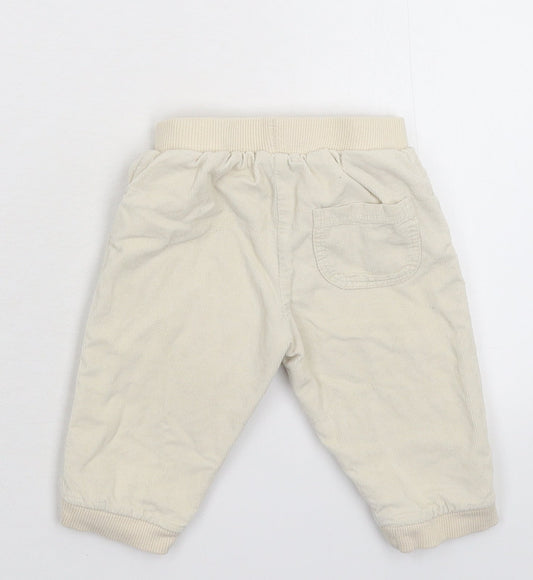 TU Baby Grey  Corduroy Capri Trousers Size 6-9 Months
