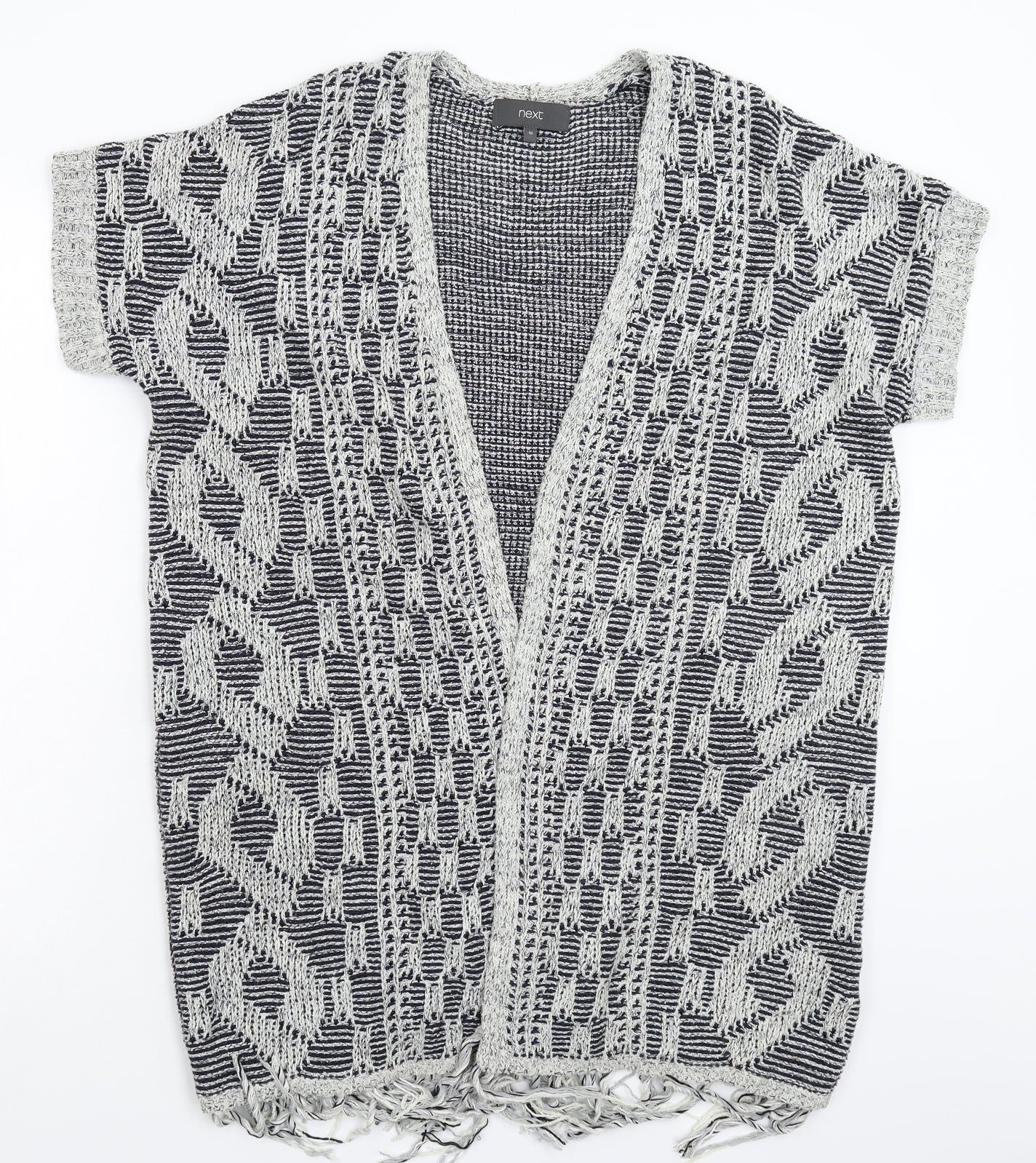 Womens UK Size 10 NEXT Grey Cardigan Jumper
