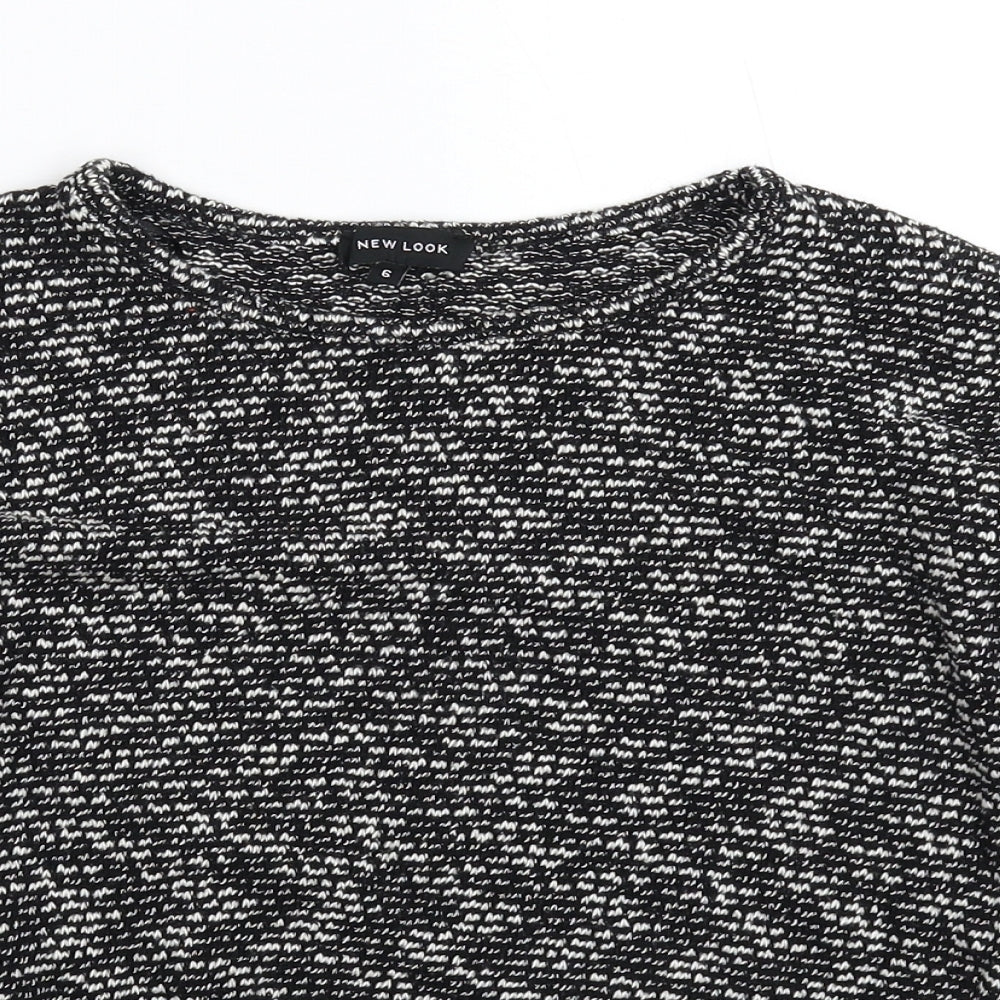 Womens UK Size 6 New Look Black Pullover Jumper