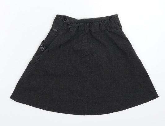 BHS Girls Grey   A-Line Skirt Size 7 Years
