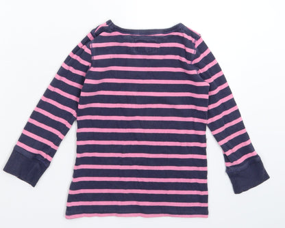 Next Girls Multicoloured Striped  Pullover Sweatshirt Size 5 Years