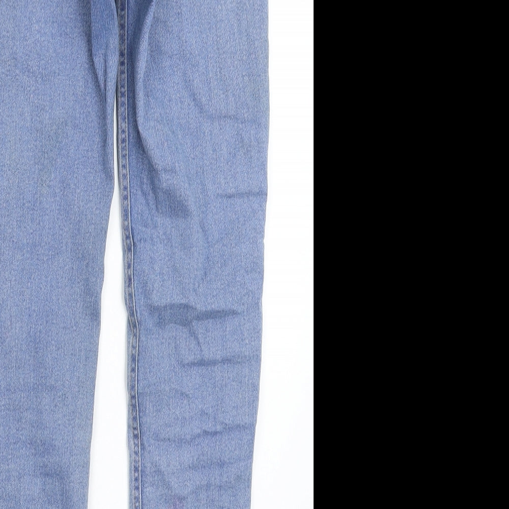Bershka Womens Blue  Denim Jegging Jeans Size 10 L28 in