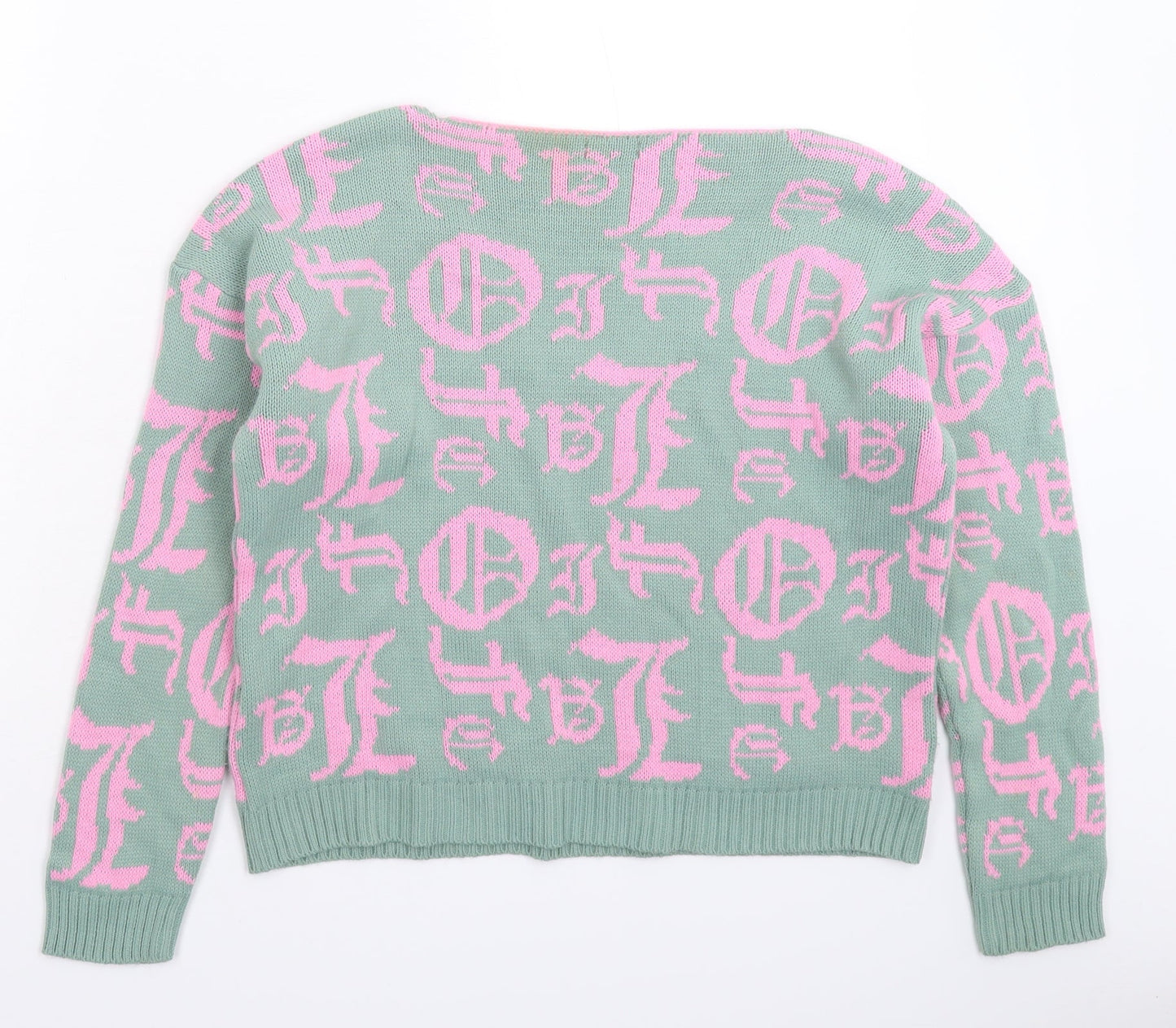 Boohoo Womens Grey  Knit Pullover Jumper Size M