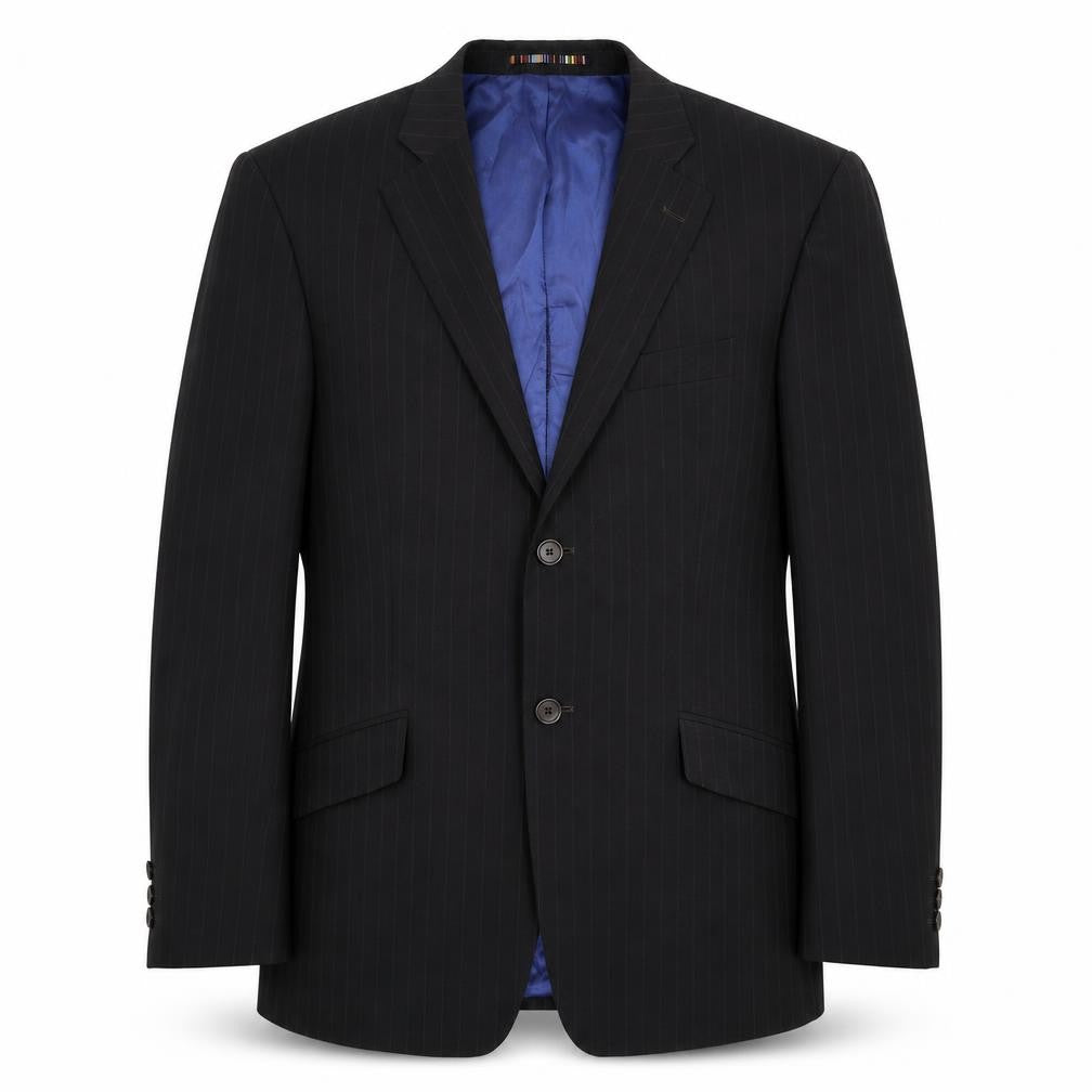 Mens UK Size 42 River Island Regular Black Suit Jacket