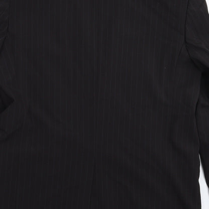 Mens UK Size 42 River Island Regular Black Suit Jacket