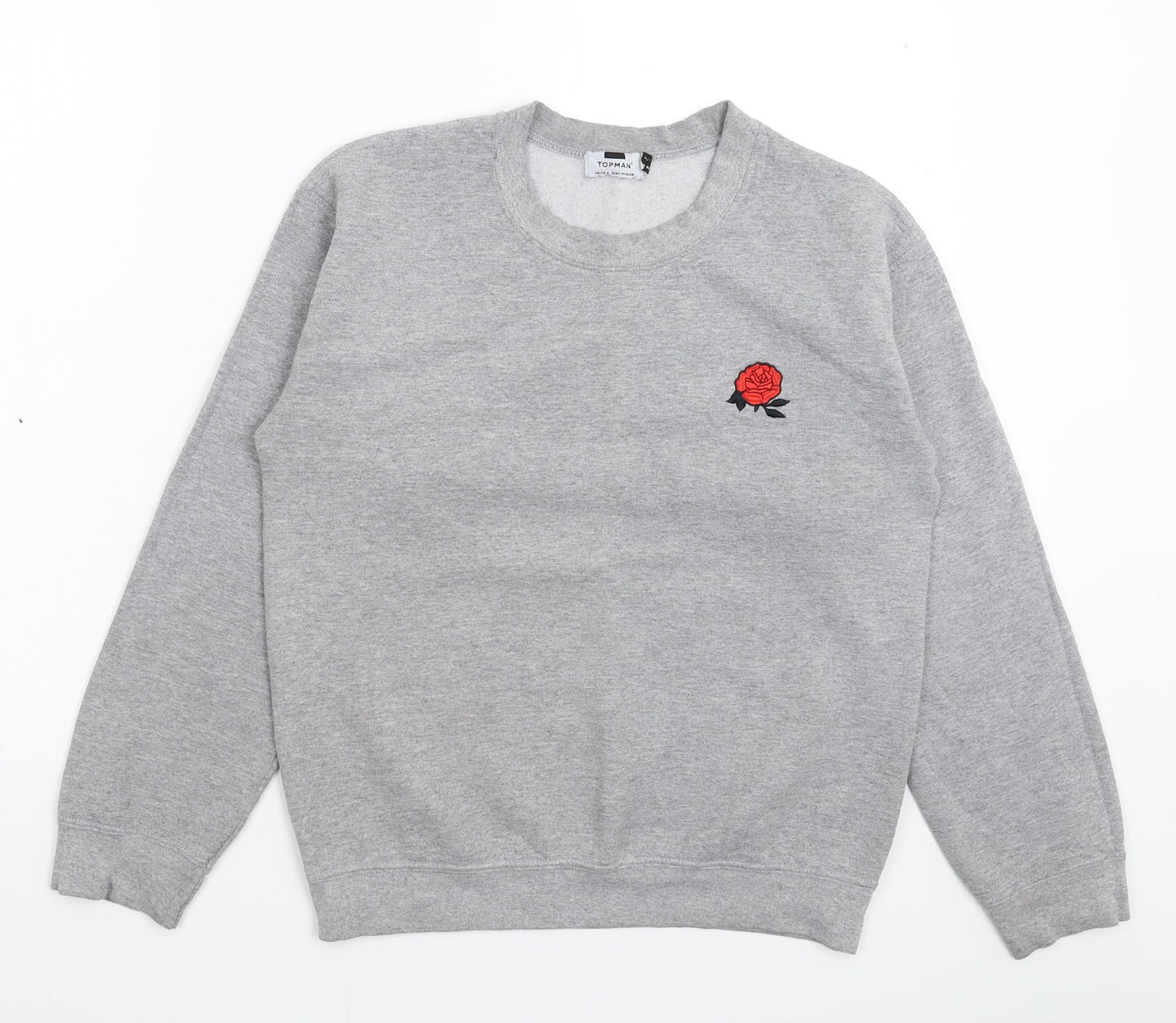 Topman Mens Grey   Pullover Sweatshirt Size S